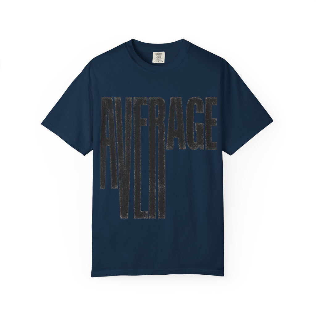 Average Graphic T-Shirt - Bold Vertical Text Tee