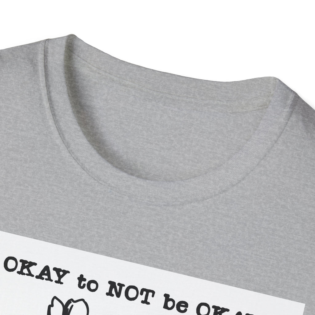 T‑Shirt “It’s OKAY to NOT be OKAY” Mental Health Floral Line Art Tee