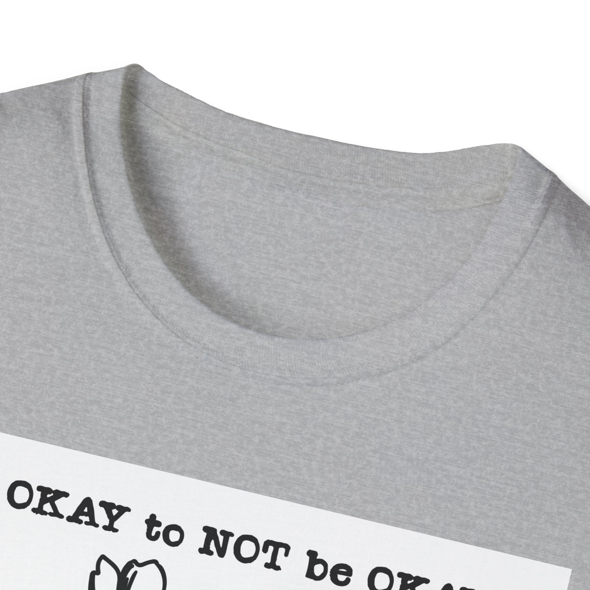 T‑Shirt “It’s OKAY to NOT be OKAY” Mental Health Floral Line Art Tee