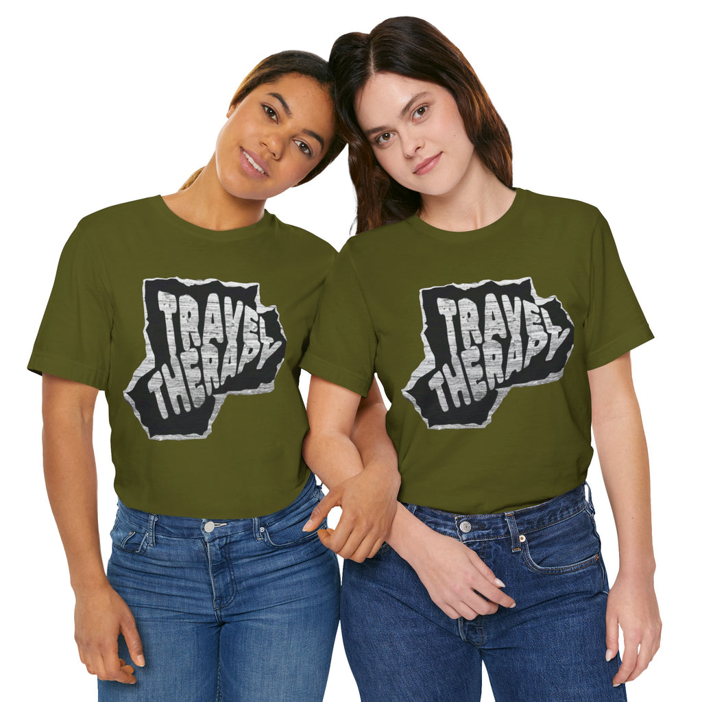 Travel Therapy Tee - Unisex Jersey Short Sleeve T-Shirt