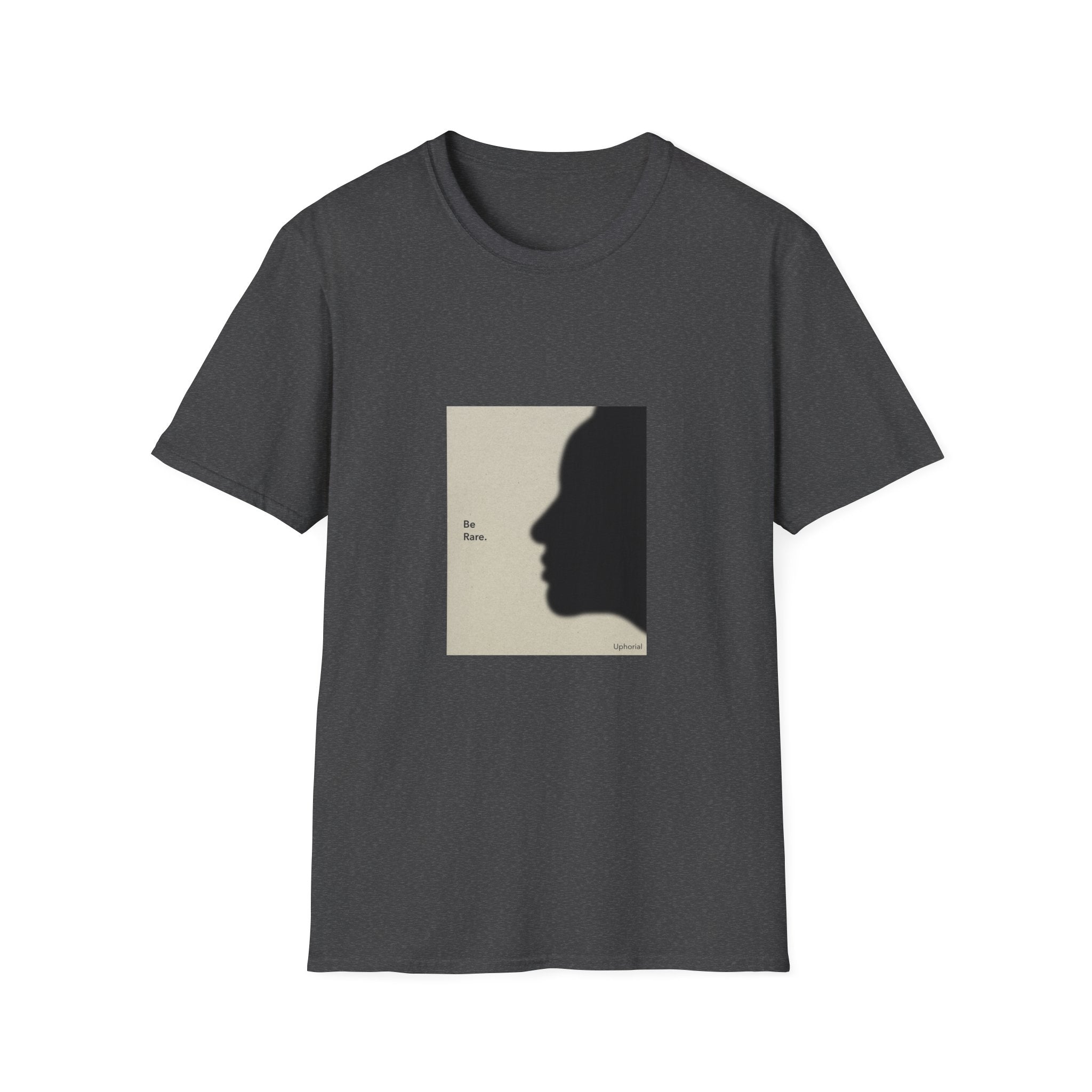 T-Shirt — 'Be Rare' Minimal Silhouette Graphic Tee