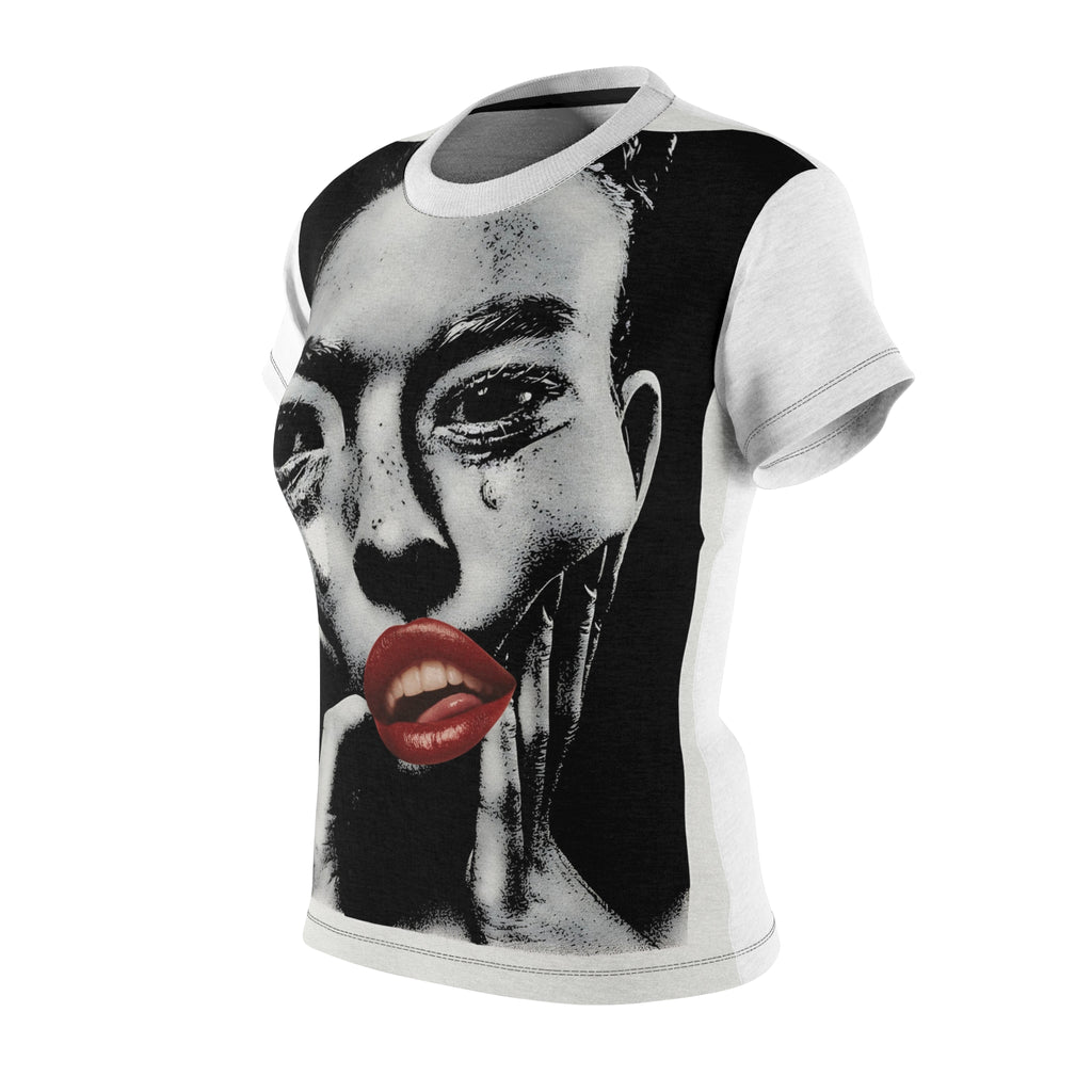 Bold Artistic Women's Tee - Edgy Graphic Shirt for Creative Souls, Unique Fashion Statement, Gift for Art Lovers, Casual Wear