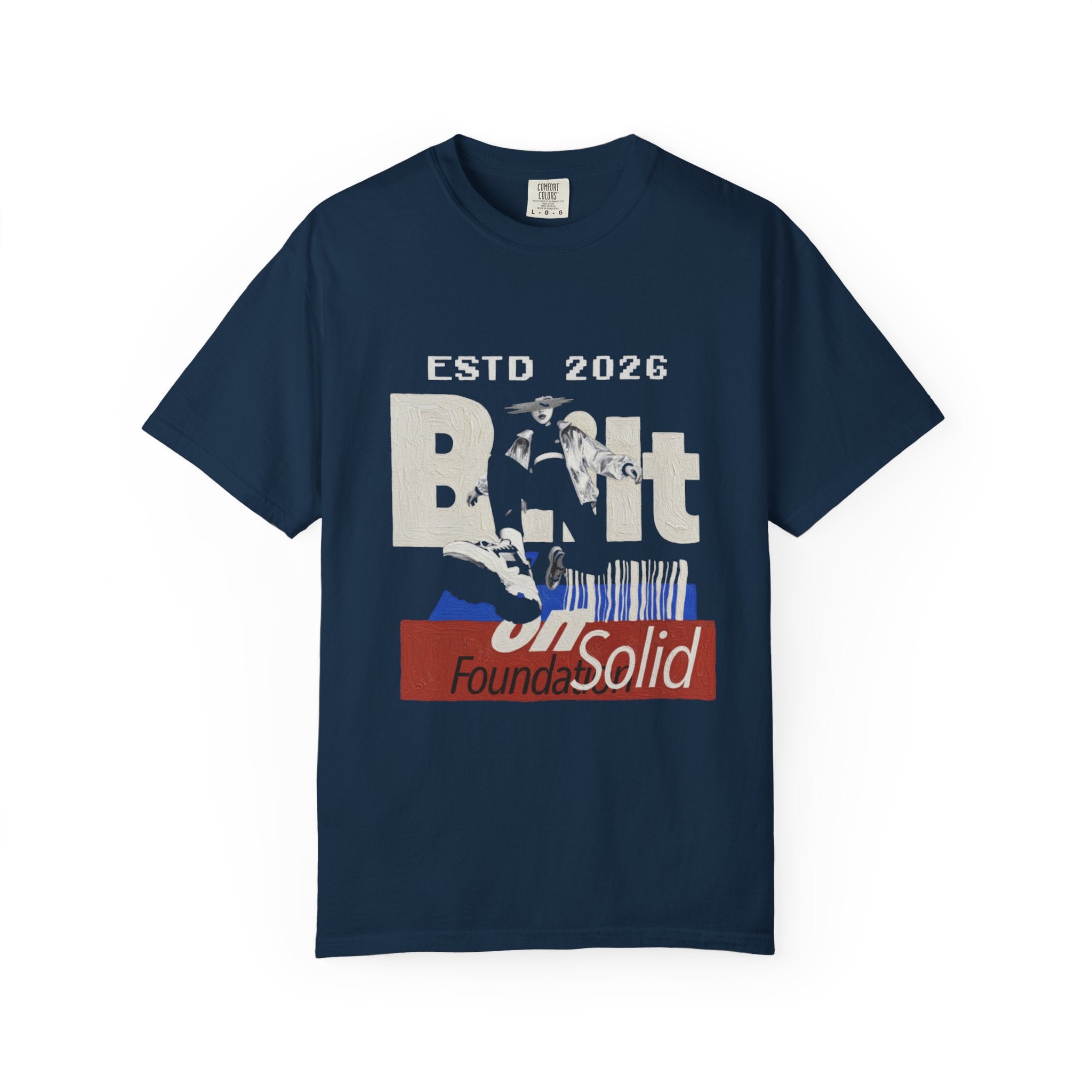 Vintage Skate Logo T-Shirt – "Built on a Solid Foundation" Graphic Tee
