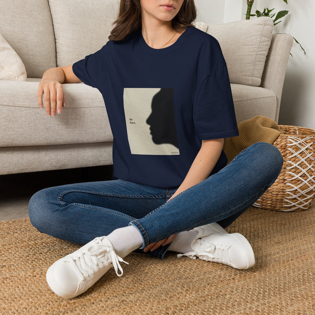 T-Shirt — 'Be Rare' Minimal Silhouette Graphic Tee