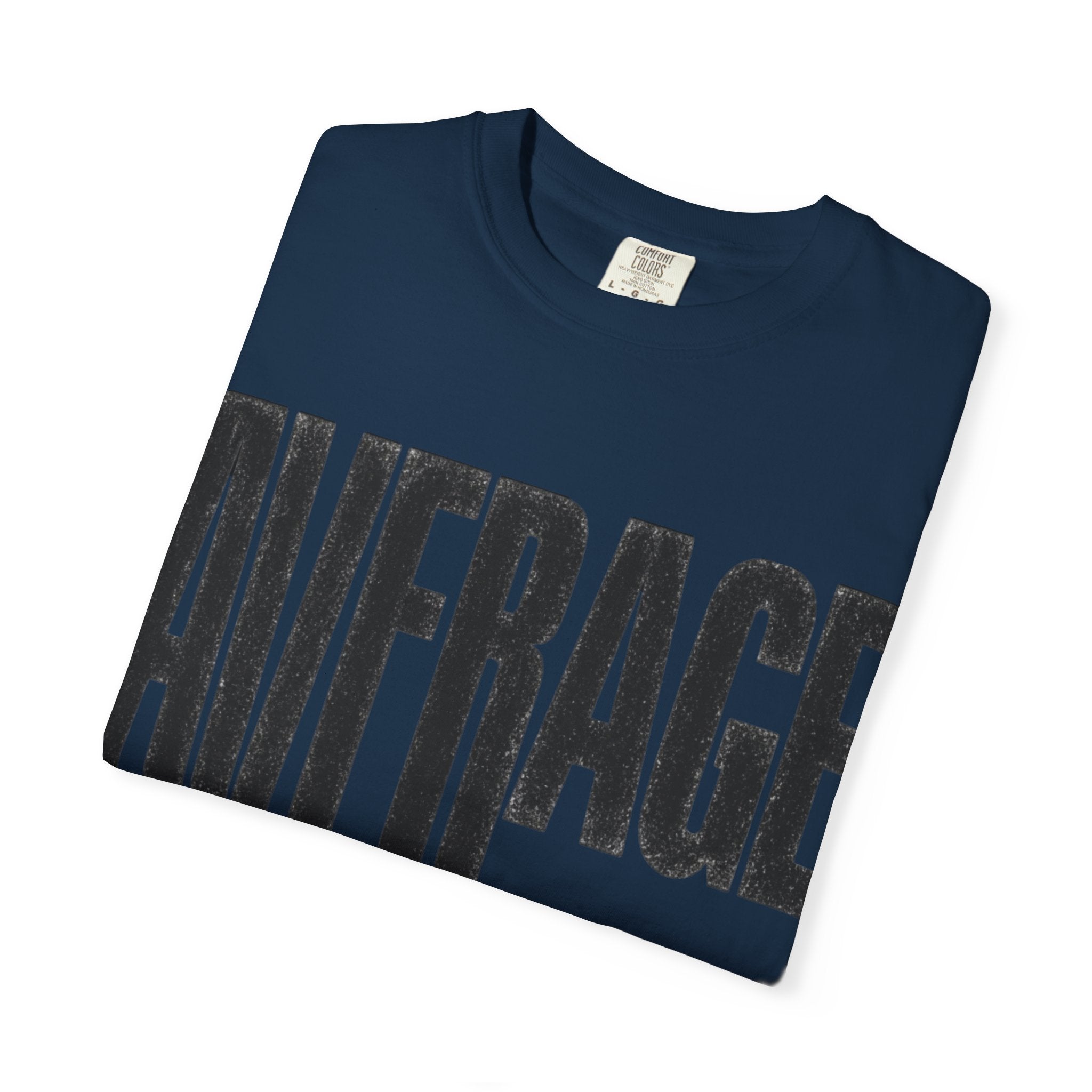 Average Graphic T-Shirt - Bold Vertical Text Tee