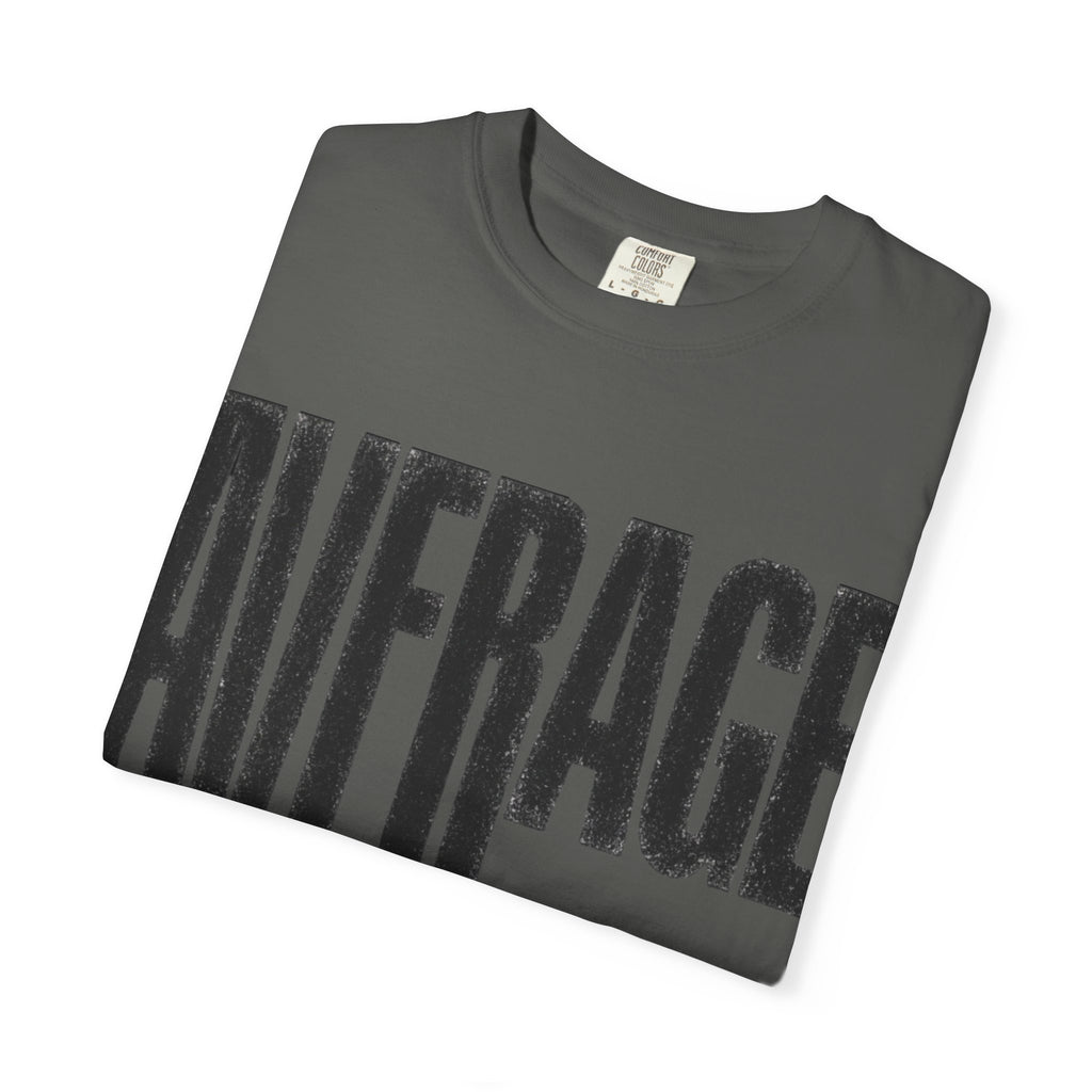 Average Graphic T-Shirt - Bold Vertical Text Tee