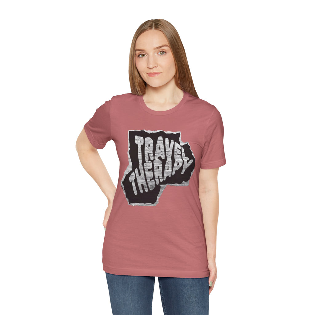 Travel Therapy Tee - Unisex Jersey Short Sleeve T-Shirt