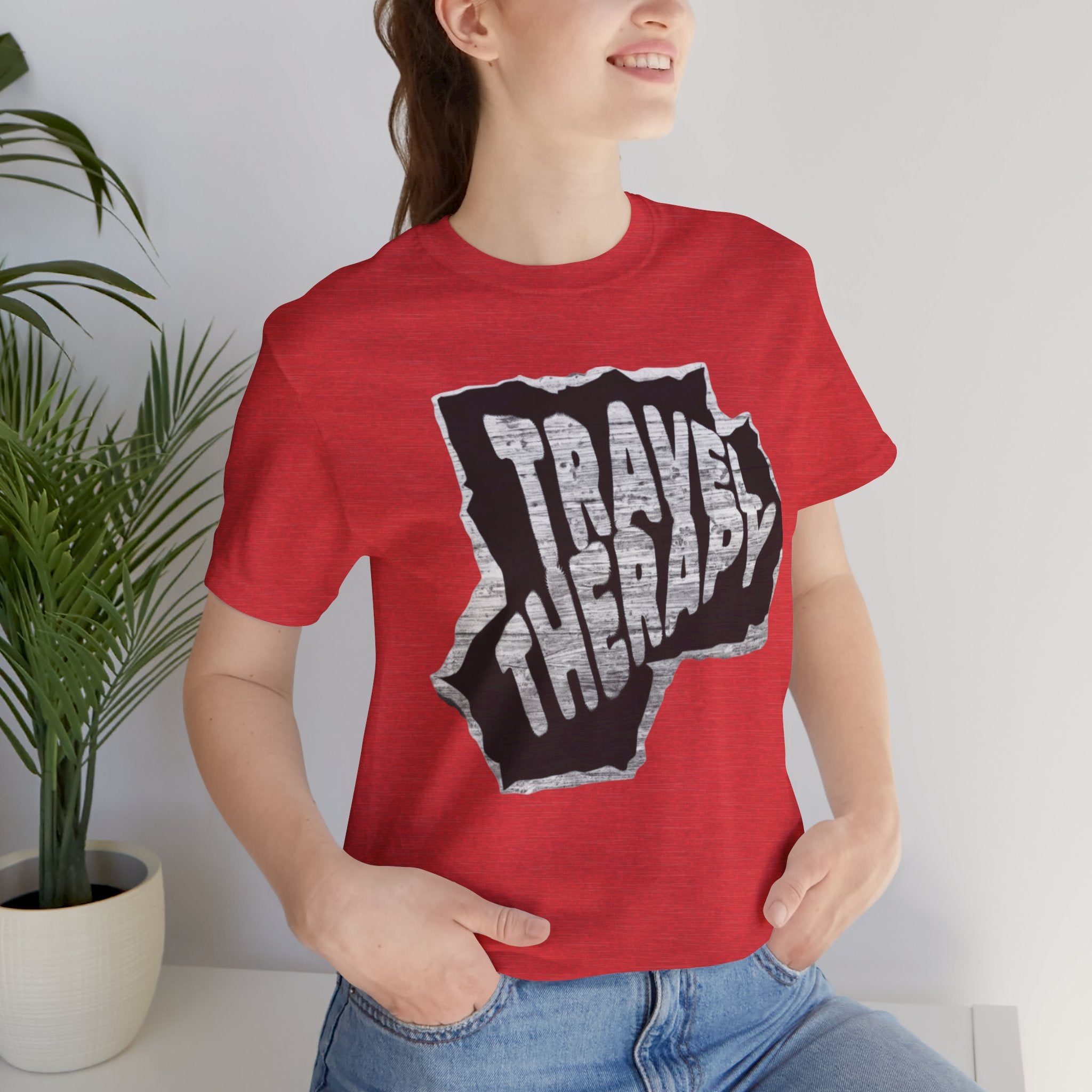 Travel Therapy Tee - Unisex Jersey Short Sleeve T-Shirt