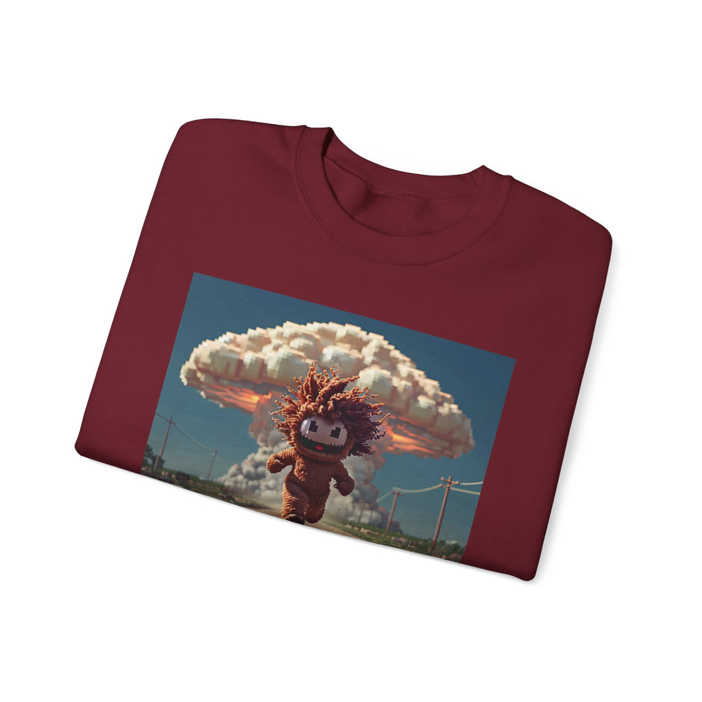 Nostalgic Graphic Sweatshirt, Fun Cozy Crewneck, Perfect for Casual Outings, Gift for Friends, Ideal for Birthdays, Unisex Style